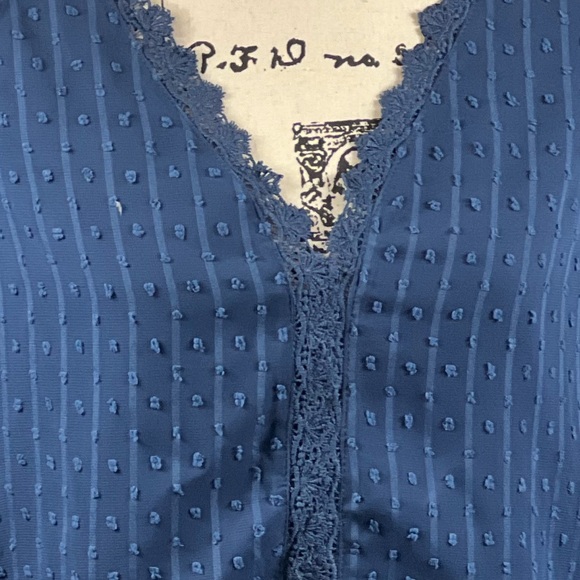 Anyfit Wear Blue V-Neck Top - Picture 3 of 4